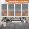 thumbnail image 2 of Gymax 18PCS Interlocking Deck Tiles 12'' x 12'' Waterproof All Weather Flooring Covering, 2 of 9