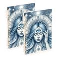 thumbnail image 2 of Woman with Third Eye and Planet Notebooks 1-subject Journal 60 Sheets A5 College Ruled Paper Detachable Ring 8.3"x5.7", 2 of 8