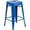 Blue, variant on NurtureTail Commercial Grade Counter Height Stool, 24" Backless Metal Indoor Outdoor Bar Stool with Heavy-Duty Steel Frame for Kitchen Island, Patio, Restaurant & Café -Copper