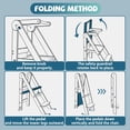thumbnail image 6 of G TALECO GEAR Foldable Toddler Tower, Kitchen Kids Step Stool Helper, Standing Tower with 3 Adjustable Heights, Gray, 6 of 9
