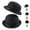 halloween hat_#04, variant on 3 Packs Halloween Bowler Hat for men Costume Bowler Hat for Men and Women Standard Performance Props