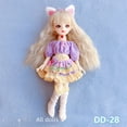 thumbnail image 4 of Vestido de muñeca bjd de 6 puntos, traje de otoño e invierno, falda de muñeca de 30 cm, uniforme de Lolita, 4 of 5