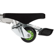 Razor PowerWing DLX Caster Scooter - Silver/Green, 3-Wheeled Drifting Ride-on for Child 6+