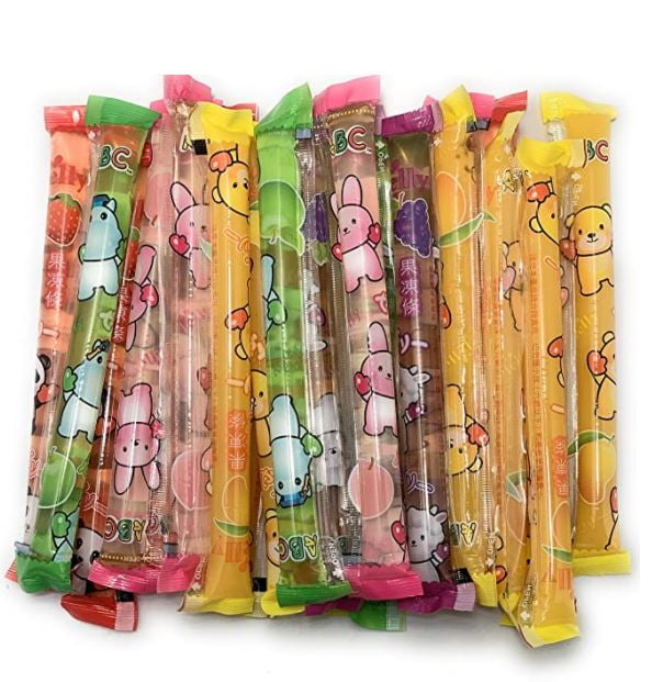 ABC Fruit Jelly Filled Strip Straws 