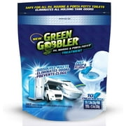 Green Gobbler Holding Tank Deodorizer and Treatment- RV, Marine & Porta Potty Treatment - Prevents Clogs & Waste Build-Up (10 Pod Pouch)