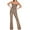 Gold, variant on SRZYMJ Vintage Women's Jumpsuit Stylish Women's Sequined Jumpsuit with Chain Belt Detail Backless Evening Wear Party Outfit Elegant Pant
