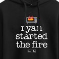 thumbnail image 3 of The Office - Ryan Fire - Juniors Cropped Pullover Hoodie, 3 of 5