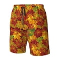 thumbnail image 4 of Cauagu Vintage maple leaf autumn Print Men's Swim Trunks,Hawaiian Bathing Suit Swimsuits Beach Shorts with Pockets for Men Quick Dry Swimming Board Shorts-X-Large, 4 of 6