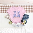 thumbnail image 2 of VKOYWKM Easter Bunny Shirts for Women Cute T-Shirts Rabbit Eggs Graphic Tees Short Sleeve Casual Crew Neck Holiday T-Shirts Tops, 2 of 6