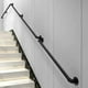thumbnail image 5 of Pasamanos de seguridad para escaleras, kit de soporte para barandilla de escalera interior y exterior, barandilla de seguridad, manija de escalera, barandilla de seguridad - Hierro forjado negro, 30, 5 of 5
