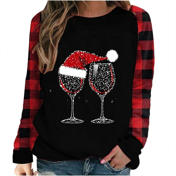 Oplxuo 2025 Womens Ugly Christmas Sweaters Funny Cute Xmas Tree Reindeer Snowman Tops Long Sleeve Crewneck Sweatshirts