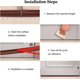 thumbnail image 5 of 2 rollos de cinta de sellado autoadhesiva impermeable, cinta de sellado autoadhesiva de PVC para pared, ducha, inodoro, cocina, baño (marrón), 5 of 5