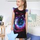 thumbnail image 4 of Balery v Camisón de princesa para niñas, pijama de algodón con mangas abullonadas, suave y bonito.-Small, 4 of 6