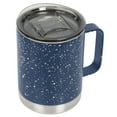 thumbnail image 3 of FIFTY/FIFTY Stainless Steel Vacuum Insulated Camp Mug - 12oz - Navy Speckled with Slide Lid, 3 of 6