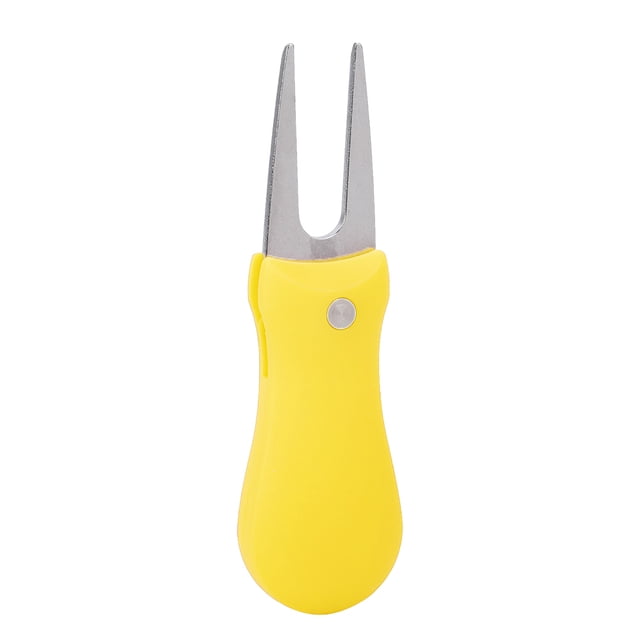 Herramienta portátil para reparar hoyos de golf, tenedor plegable para pelotas, accesorio para practicar golf.