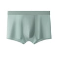 thumbnail image 5 of tasrioml Men Boxer Underwear Mid-rise Solid Color Ice Silk Shorts Briefs Ultra Thin Breathable Seamless Summer Panties, 5 of 8