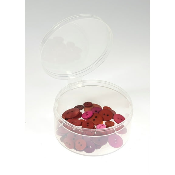 3" Plastic Containers With Attached Lids-6 Pack