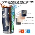 thumbnail image 7 of 20 Oz Siberian Husky Coffee Tumbler Double Wall Insulated Stainless Steel Water Bottle | Metal Reusable Thermoses Flask with Cup Cap | Leak & Sweat Proof with Anti-Dust Lid, 7 of 7