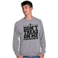 thumbnail image 5 of US Army Gadsden Flag Slogan Saying Long Sleeve TShirt Men Women Brisco Brands X, 5 of 6