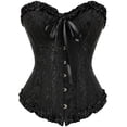 thumbnail image 1 of Femmes Corsets Bustiers Désossés Top Brodé Grande Taille, 1 of 6