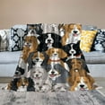 thumbnail image 2 of COMIO Spaniel Corgi Blanket Gifts for Adult &amp; Kids for Living Room Bedding Couch Decor Soft Warm Lightweight Cozy Cute Dogs Different Breeds and Flowers Throw Blankets, 2 of 6