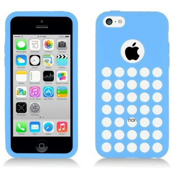 koppeling Onweersbui per ongeluk AIMO Circles Skin Cover for Apple iPhone 5C - Light Blue - Walmart.com