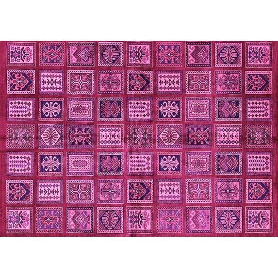 Ahgly Company Indoor Rectangle Southwestern Pink Country Area Rugs, 2' x 3'