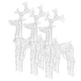 thumbnail image 2 of vidaXL Reindeer Christmas Decorations 3 pcs 60x16x100 cm Acrylic, 2 of 4