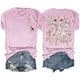 thumbnail image 5 of Tops de Manga Corta de las Mujeres, Cuello Redondo Impreso, Camiseta de Manga Corta para las Mujeres, 5 of 6