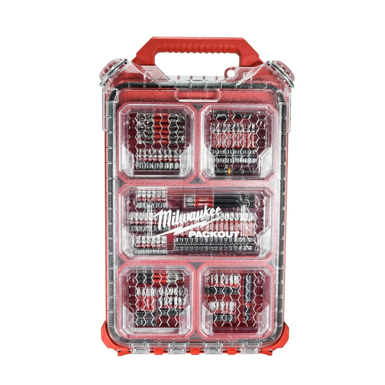 Milwaukee shockwave impact duty steel online drill bit set with packout organizer