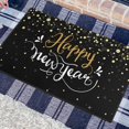 thumbnail image 2 of Happy New Year Door Mat Outdoor for Front Door Decorations,Happy Holidays Black Doormat,Winter Welcome Floor Mat Rug for Porch Entrance Farmhouse Decor,30" x 17", 2 of 6
