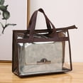 thumbnail image 3 of Clearance Under $5!Yyuenw Handbag Dust Bags, Purse Storage Organizers, Transparent Storage Bags with Zippers and Handles, Dust-proof Purse Protectors, Hanging Dust Cover Bags for Closet, 3 of 4