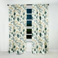 thumbnail image 3 of Designart "Minimalist Floral Whispers In Dreamy Garden" Floral Blackout Curtain Single Panel, 3 of 4