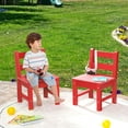 thumbnail image 4 of Gymax 2 Pcs Chaises pour Enfants Intérieur Extérieur Robuste Tout Temps Chaise d'Apprentissage Rouge, 4 of 8