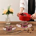 thumbnail image 2 of Wobogo Cow with Love Pattern Trivets Potholders Set of 2 Cotton Woven Round Hot Plate Mats for Hot Dishes Bowls Teapots, 2 of 7