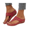 thumbnail image 3 of Willtoo Orthopedic Casual Sandals for Women Arch Support Summer Flat Sandals Wide Non Slip Slip on Hiking Shoes Vacation Beach 2026 New Orthopedic Shoes, 3 of 6