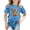 Light Blue, variant on Little Girls Short Sleeve Tee Shirts Kids Graphic Print T Shirt Casual Tee Size 6-7T , Black