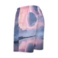 thumbnail image 5 of Men's Pajama Shorts Bottoms with Pockets Soft Lightweight Lounge Sleep Wear Beautiful Alien Landscape, 5 of 6