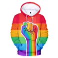 thumbnail image 5 of Free LGBT Flag Hoodies Sweatshirt For Lesbian Gay Pride Colorful Jacket For Gay Home r Gay Friendly LGBT Equity, 5 of 5