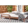 thumbnail image 4 of SAFAVIEH Couture Donnamaria Eucalyptus Wood Outdoor Chaise Lounge, Natural/White, 4 of 16