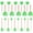 Green, variant on 20 Pcs Round Painting Sponge WAFJAMF DIY Drawing Craft Brushes Wood Handle Paint Brush Set for Kids Green