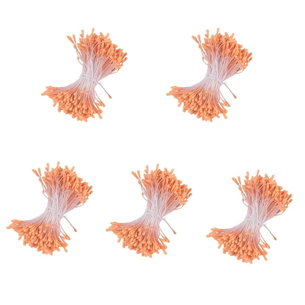 Inteprter 5X flor seca planta falsa decoración de boda accesorios para el hogar DIY elegante hermoso jardín flores artificiales Artesanía Naranja Inteprter HA084450-06