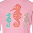 thumbnail image 4 of Inktastic Seahorse Ocean Sea Creatures Long Sleeve Youth T-Shirt, 4 of 5