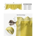 thumbnail image 5 of Tie Up Valance Curtain for Kitchen, Watercolor Yellow Vintage Linen Rod Pocket Short Curtains Adjustable Tie-Up Shade Valances, Farmhouse Key Design Window Treatment for Bathroom Living Room Bedroom, 5 of 7