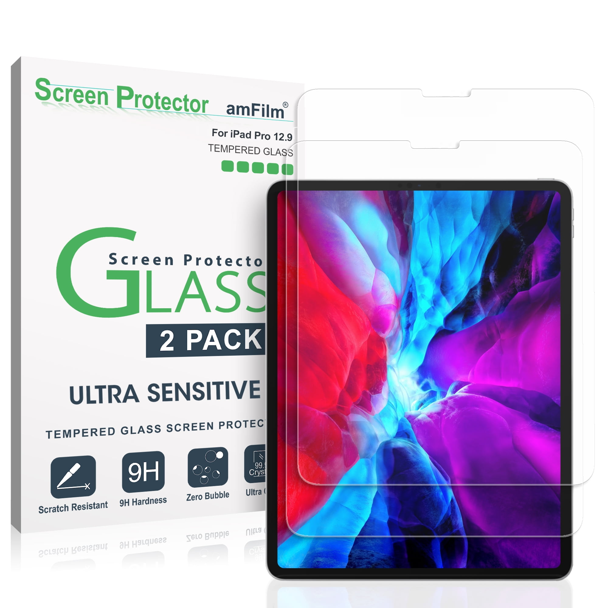 SOINEED Tempered Glass Screen Protector Shield For Apple iPad Air 1 Air 2 9.7 