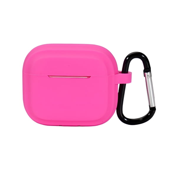 GJX Case for Airpods 4,Attached Keychain Protection Cover,All-Round Protective Case,Rose Red
