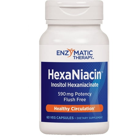 Enzymatic Therapy HexaNiacin Vegetarian Capsules, 60 Ct