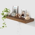 thumbnail image 3 of Floating Shelves | Inch Deep  Floating Shelves Set of | Rustic Wood Shelves for Wall | Deep  Shelves for Living Room Bathroom Laundry Room Kitchen, 3 of 6