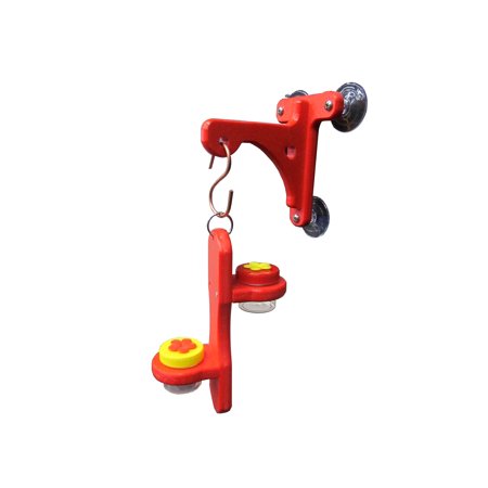 Hanger Kit - Red Window Hanger with Double Hummingbird DOTS Holder Kit