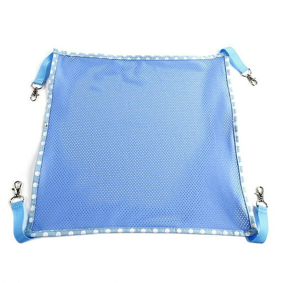 ELAYARD Animal Hanging Cage Cat Hammock Blue Breathable Mesh Easy Clip